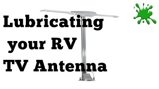 How to lubricate the Wingard Batwing Sensar TV Antenna on your RV [upl. by Norvell]