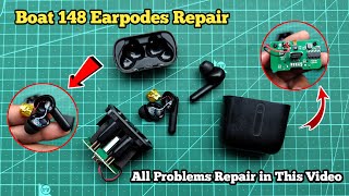 how to repair boat 148 earpodes one side not working  boat earpodes repair  Earbuds no sound [upl. by Aihtnic401]