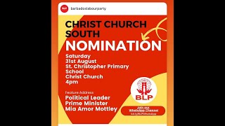 BLP Christ Church South Constituency Nomination St Christopher Primary August 312024 [upl. by Vasiliu]