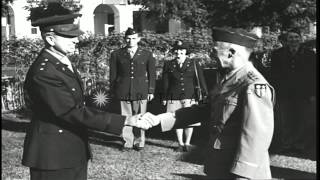 Major General Albert C Wedemeyer being presented the Distinguished Service MedalHD Stock Footage [upl. by Ennairac458]