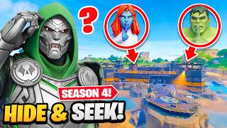 HIDE amp SEEK in Fortnite Season 4 Marvel [upl. by Quickel]