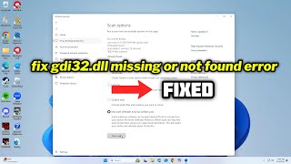 FIXED gdi32dll missing or not found error [upl. by Marinelli]