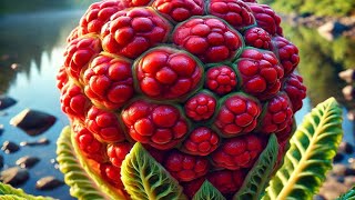 Unusual Red Plant Found by a Beautiful Lake – Rare Discovery [upl. by Vernier]