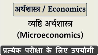 व्यष्टि अर्थशास्त्र क्या है  What is Microeconomics in Hindi [upl. by Arras]