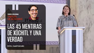 Las 45 mentiras de Xóchitl y una verdad Por Fabrizio Mejía ¬ Video columna [upl. by Tips694]