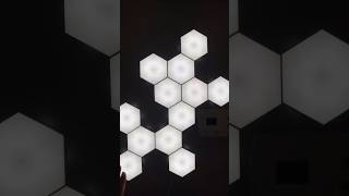 Touch Control Hexagonal LED Wall Light Neutral White Lamp With Touch Night Light smartlamp light [upl. by Denby]