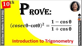 Cosec ThetaCot Theta21Cos Theta1Cos Theta  CosecCot21Cos1Cos [upl. by Fenton]