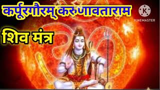 कर्पूरगौरम् करुणावतारम मंत्र karpurgoram karunavtaram  Shiv Mantra  Radhe Shyam bol [upl. by Wivinah]