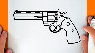 HOW TO DRAW A REVOLVER [upl. by Nightingale446]