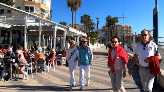 TORROX MALAGA DICIEMBRE 2023 CALIDO PASEO JUNTO AL MAR PLAYA ESPAÑA [upl. by Mastrianni]