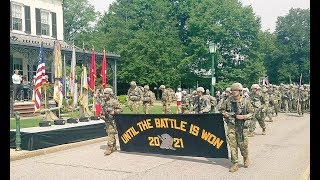 2017 West Point quotMarch Backquot Parade Class 2021 Completes Basic Training [upl. by Letch168]