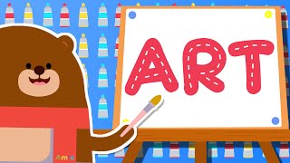 ART SONG  Where Is The Paint  Wormhole English  Songs For Kids [upl. by Luebke554]