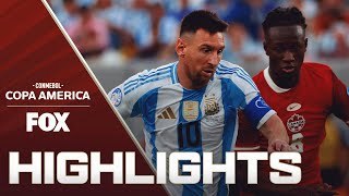 Argentina vs Canada Highlights  2024 Copa América  Semifinals [upl. by Rinna]