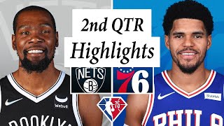 Brooklyn Nets vs Philadelphia 76ers Full Highlights 2nd QTR  Oct 3  2022 NBA Preseason [upl. by Crissy803]