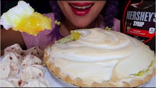 ASMR TART amp CREAMY LEMON MERINGUEPIE새콤한 레몬 머랭파이CURIEASMR [upl. by Beetner]