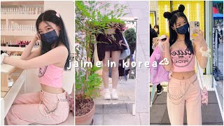 KOREA VLOG 🌸 hongdae shopping my first soju bomb nails clothing haul [upl. by Jewelle]