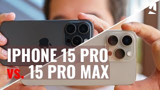 Apple iPhone 15 Pro vs iPhone 15 Pro Max Which one to get [upl. by Heinrich633]