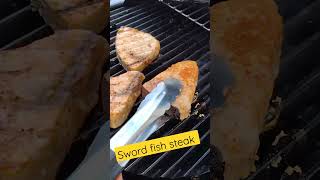 swordfish steak grilled [upl. by Neelhtakyram189]