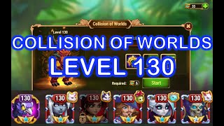 Hero Wars Beating Collision of Worlds Level 130 [upl. by Jarek]