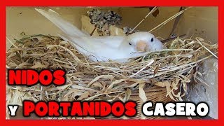 COMO HACER NIDOS para CANARIOS 🐤 COMO CONSTRUIR UN NIDO PARA LA CRIA DE CANARIOS Y JILGUEROS [upl. by Akel]