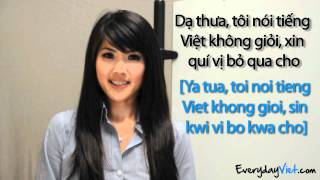 Learn Vietnamese Lesson 10 How To Say You Do Not Speak Vietnamese That Well Before Making A Speech [upl. by Aynas]