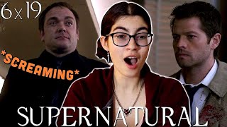 CROWLEYS BACK AGAIN Supernatural 6x19 Reaction [upl. by Chicky]