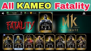 KAMEO MORTAL KOMBAT MOBILE FATALITY  WHO IS THE BEST KAMEO CHARACTER COMMENT BELOW [upl. by Haissi681]