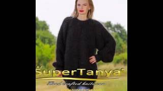 SUPERTANYA black fuzzy mohair tailor made sweater [upl. by Honorine]