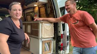 Our 2012 Ford Transit Connect van conversion Meet Vanna White [upl. by Aseram]