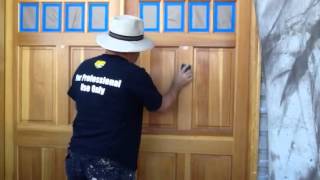 How to paint a varnished door [upl. by Tehc]