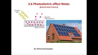 36 Photoelectric Effect notes [upl. by Yruoc]