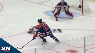 Connor McDavid Displays Unreal Solo Effort For His Second Goal Of Period [upl. by Trilbee]