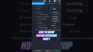 Dahua DVR Motion Detection Settings  Part 1 cctv ldahua shorts [upl. by Rennane]