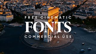 24 Free Cinematic Fonts for Edits Commercial Use License [upl. by Drofyar]