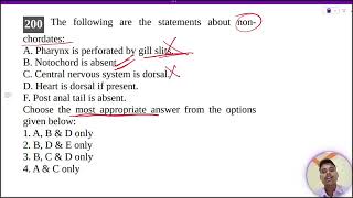 The following are the statements about nonchordates A Pharynx is perforated by gill slits [upl. by Yorgen864]