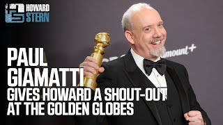 Paul Giamatti Gives Howard a ShoutOut at the Golden Globes [upl. by Hopper]