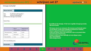 Staatsexamen B1  Examenopgaven Set 27 – Schrijven [upl. by Marjana]