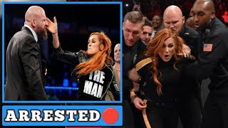 BREAKING NEWS🛑BECKY LYNCH DRAGED OUT OF WWE AFTER ASSAULTING TRIPLEH FACING 35 YEARS IN JAIL [upl. by Orpheus]