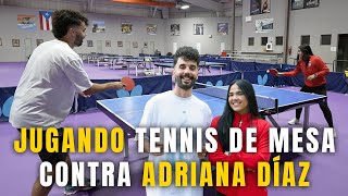 Jugando Tenis De Mesa Contra Adriana Diaz 🏓 [upl. by Slrahc670]