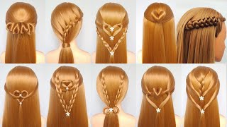 4 open advance hairstyle  trendy hairstyle latest amazing ponytail hairstyle  beautiful hairstyle [upl. by Behre]