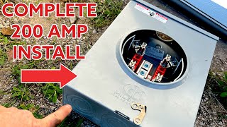 200 AMP Electric Service COMPLETE Installation  Everything you need to know  Start to Finish [upl. by Starinsky406]