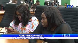 Nationwide Protest 3rd Republic Reps Advocate For Peace [upl. by Ardeed]