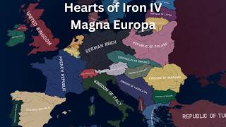 Magna Europa Timelapse  HOI4 Timelapse [upl. by Feune29]