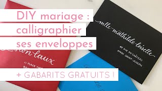 DIY MARIAGE  CRÉER SES ENVELOPPES EN CALLIGRAPHIE SOIMÊME  Alexiane Davenport Lettering [upl. by Yerrot]