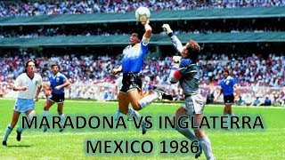 Maradona vs Inglaterra 1986 ●Todas las jugadas  Relatos Victor Hugo Morales● [upl. by Idnym]