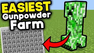 Easiest Creeper Farm Minecraft Bedrock 121 [upl. by Eletnahc886]