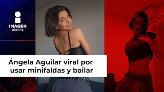 Viralizan a Ángela Aguilar con minifaldas y bailes sensuales [upl. by Llejk]