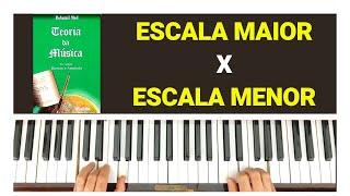 QUAL A DIFERENÇA ENTRE A ESCALA MAIOR e MENOR PRIMITIVA NATURAL Teoria musical para INICIANTES [upl. by Anaujnas]