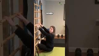 The easiest way to help stop the progression of scoliosis The seated hang exercise [upl. by Akcirederf]