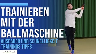 3 Übungen für mehr Schnelligkeit und Ausdauer  Tennis Ballmaschine  Tennis Mastery [upl. by Eibur320]